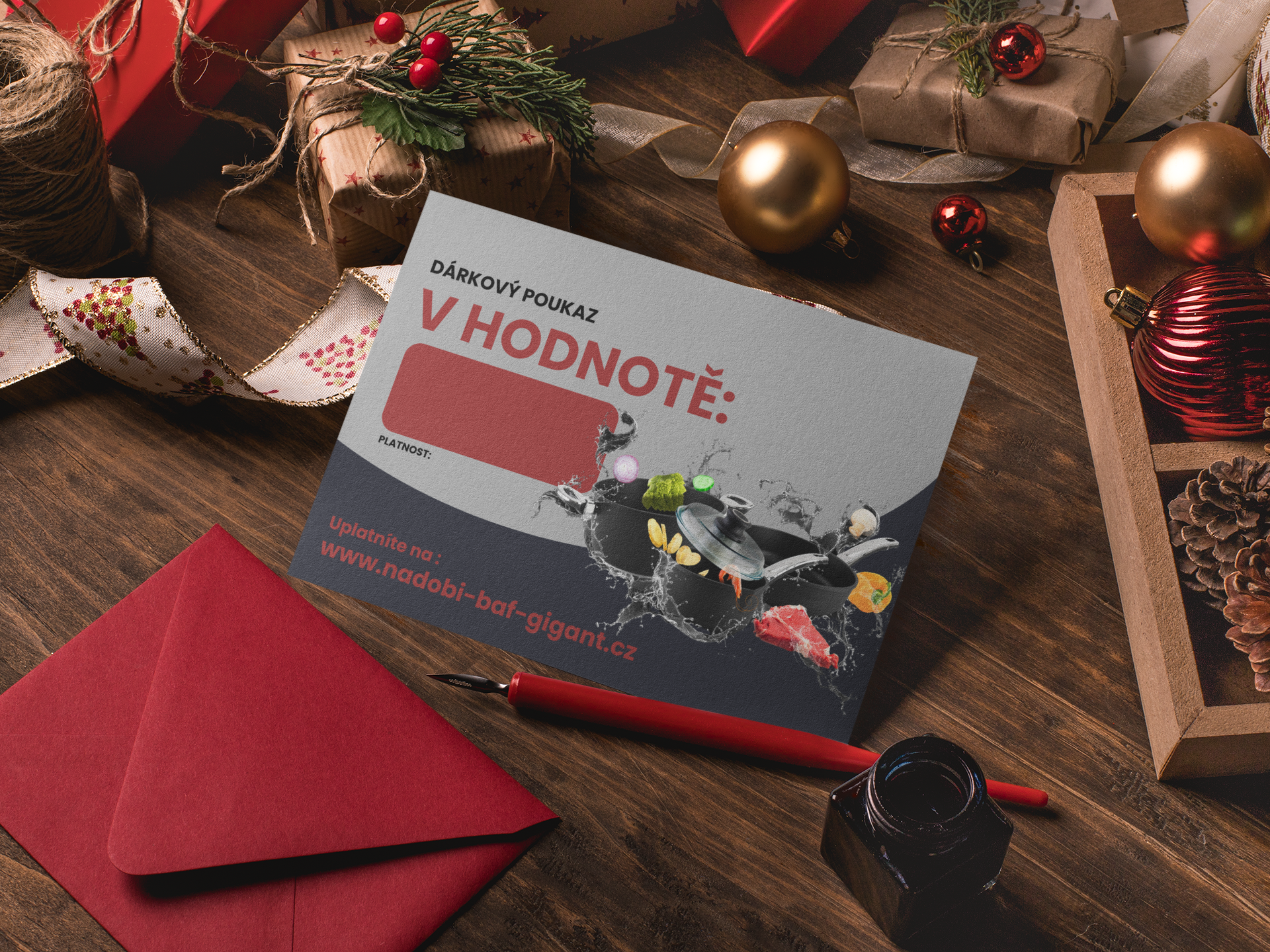 Dárkový poukaz na nákup nádobí Bag Gigant new Line